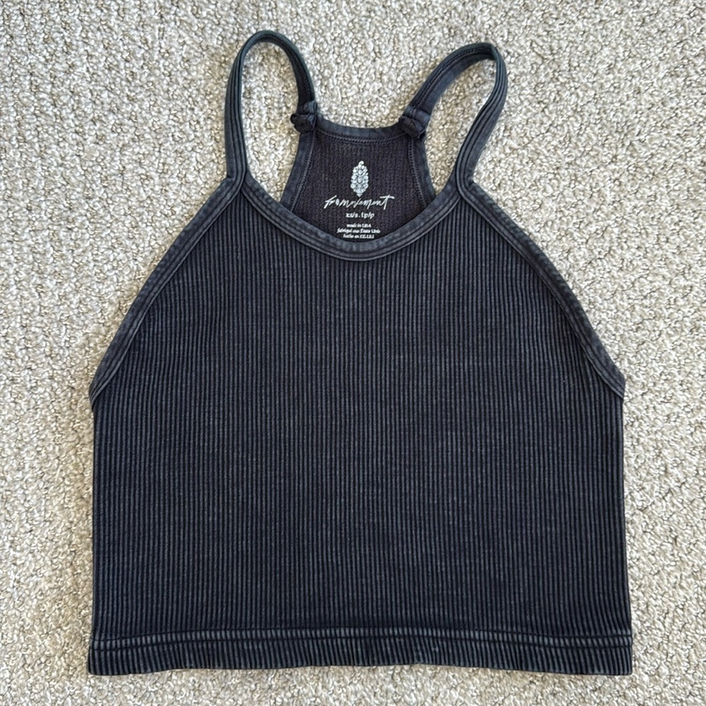 Free People Movement long bralette, faded black, size XS/S
